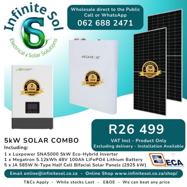 March Ad Luxpower-Megatron-JA Solar-5kW