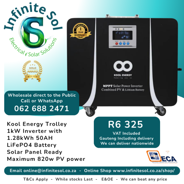 12503-Kool-Energy-1kW-24V-Inverter-1.28kWh-LiFePO4-Battery-KL-1000W-Infinite-Sol