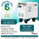 12504-Revov-3kW-24V-Inverter-2.56kWh-LiFePO4-Battery-PVG3-KW-26-04-Infinite-Sol